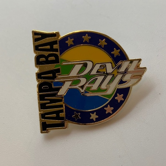Vintage Tampa Bay Devil Rays MLB Baseball Retro Logo Collectible Lapel Pin - Picture 1 of 9